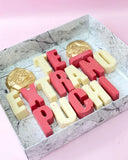 Caja de frases de chocolate