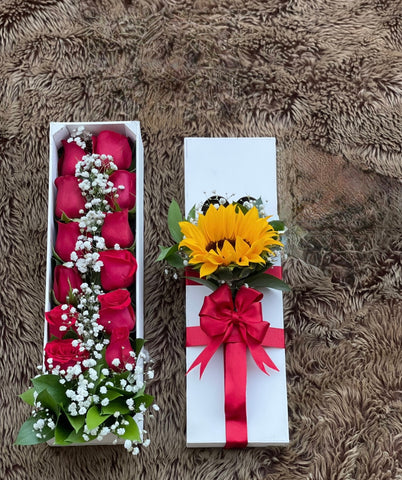 Caja encanto de rosas