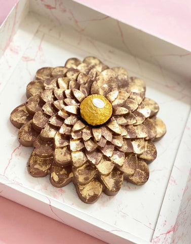 Flor de loto de chocolate