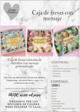 Fresas con mensaje personalizado