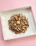 Flor de loto de chocolate