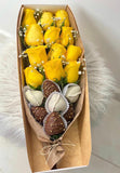 Ramo premium de rosas con fresas