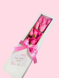 Ramo premium de rosas con fresas