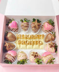 Fresas con mensaje personalizado