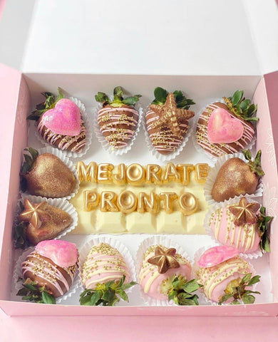 Fresas con mensaje personalizado